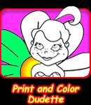Print and Color Dudette