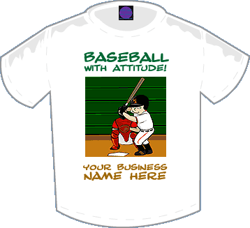 Baseball With Attitude T-shirt