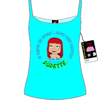 Dudette Optimist Baby Rip Spaghetti Top T-shirt